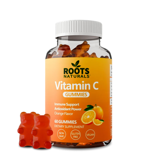 Roots Naturals™ Vitamin C Gummies – Orange Flavor (60 Gummies)